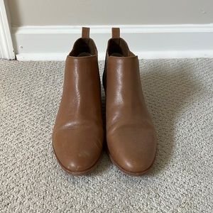 Michael Kors brown leather booties